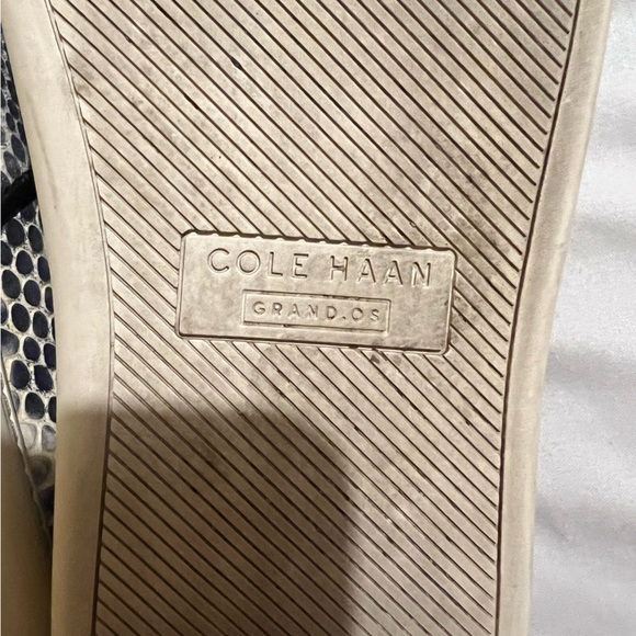 Cole Haan womens slip on Bowie light blue snakeskin shoes 7.5 slip on sneaker‍‍ - Picture 8 of 14